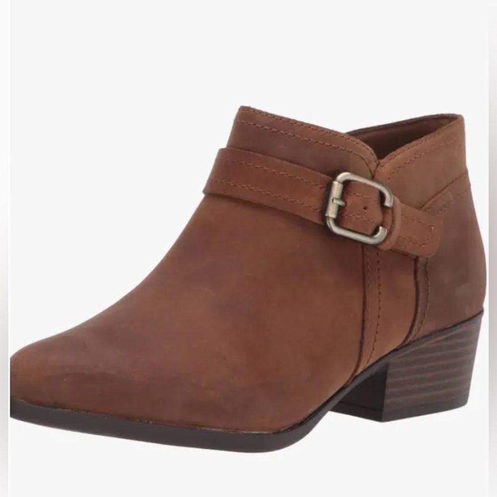 Clark’s Women’s Adreena Hope Booties Size 11 Tan Leather Western Coastal Cowgirl